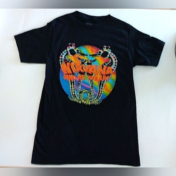 Nirvana Curt Cobain Come as You are T Shirt SZ small GUC Unisex Grunge Rock - Picture 1 of 10